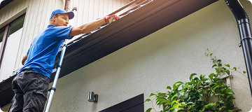 Ladder and roof falls